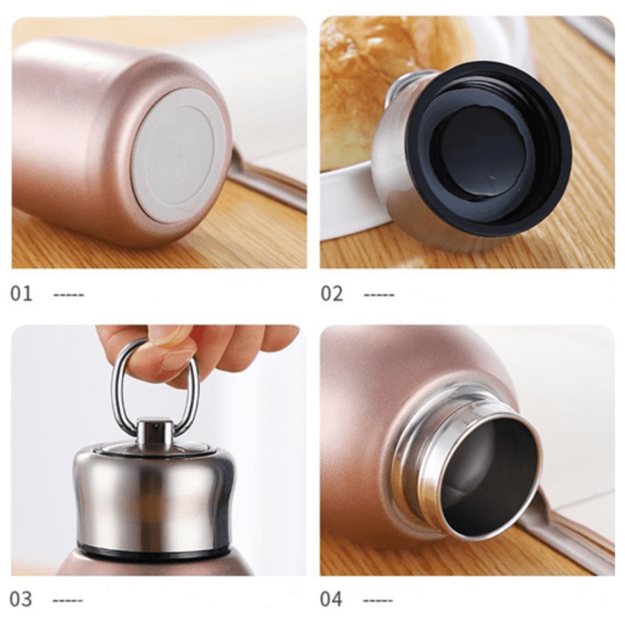 Bình Nước Lựu Đạn 300ml Thép Không Gỉ Nhỏ Gọn - Ảnh 2