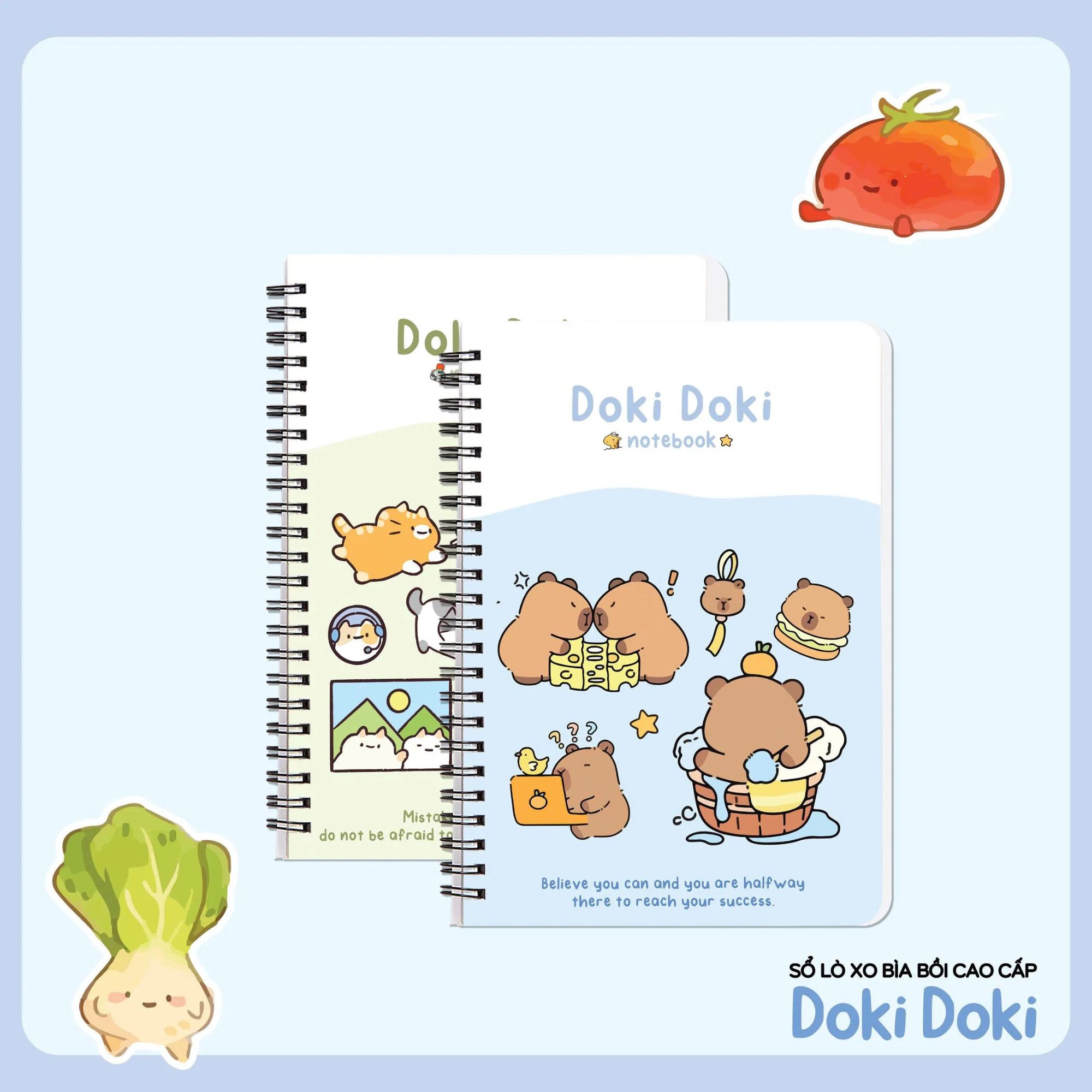 Sổ Lò Xo B5 200 Trang PRESENT 2025 – Bìa Pastel
