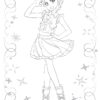 Anime Princess Bé Tô Màu Công Chúa Hoạt Hình