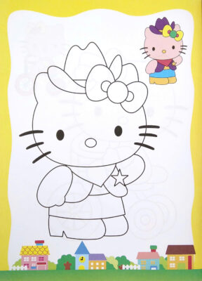 Bé Tô Màu Hello Kitty Mẫu Giáo 4 Cho Bé