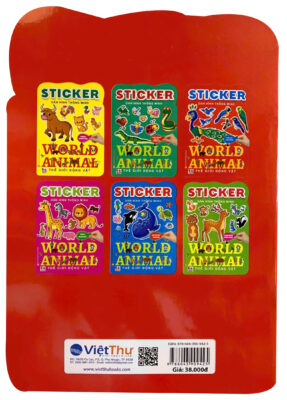 Sticker Dán Hình Thông Minh World Animal 1 Chủ Đề Loài Chim