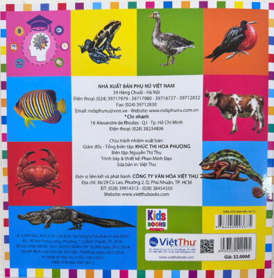 Sách First 100 Animals: 100 Từ Động Vật Cho Bé