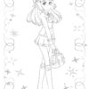 Sách tô màu Anime Princess 2025 cho bé năng động