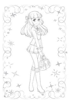 Sách tô màu Anime Princess 2025 cho bé năng động