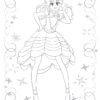 Sách tô màu Anime Princess 2025 cho bé năng động
