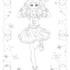 Sách tô màu Anime Princess 2025 cho bé năng động