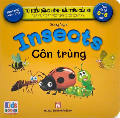 Sách Từ Điển Hình Ảnh Côn Trùng Cho Bé 0-6 Tuổi