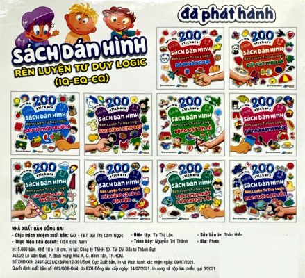 Sách Dán Hình Cửa Hàng Socola 200 Sticker Cho Bé