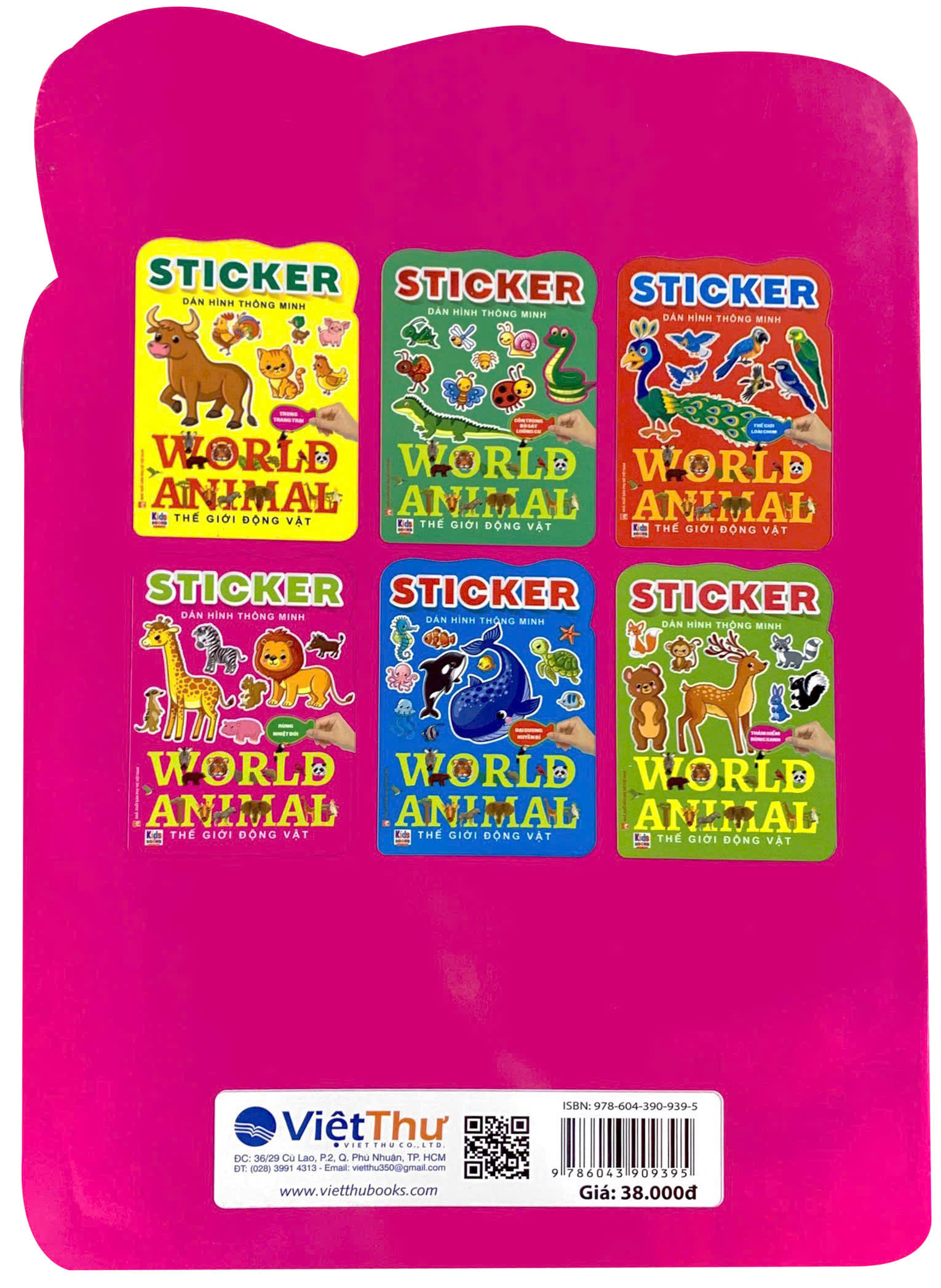Sticker Dán Hình Thông Minh World Animal 1 Chủ Đề Động Vật