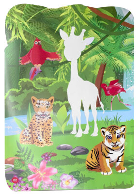 Sticker Dán Hình Thông Minh World Animal 1 Chủ Đề Động Vật