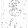 Sách tô màu Anime Princess 2025 cho bé yêu sáng tạo