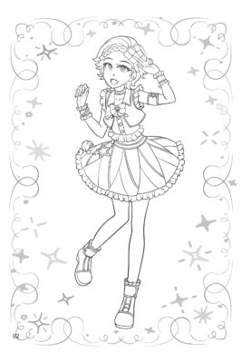 Sách tô màu Anime Princess 2025 cho bé yêu sáng tạo