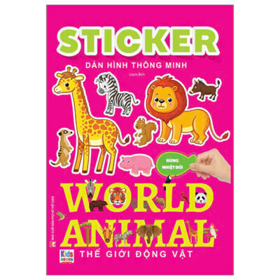 Sticker Dán Hình Thông Minh World Animal 1 Chủ Đề Động Vật