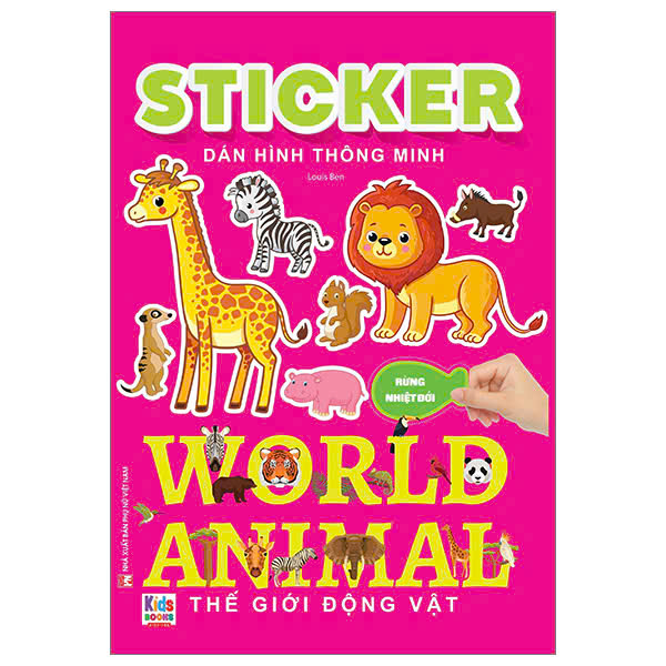 Sticker Dán Hình Thông Minh World Animal 1 Chủ Đề Động Vật