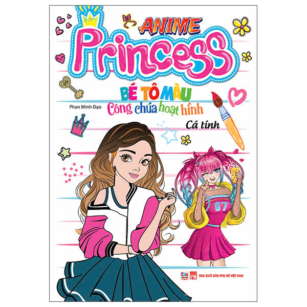 Anime Princess – Bé tô màu Công chúa hoạt hình – Cá tính