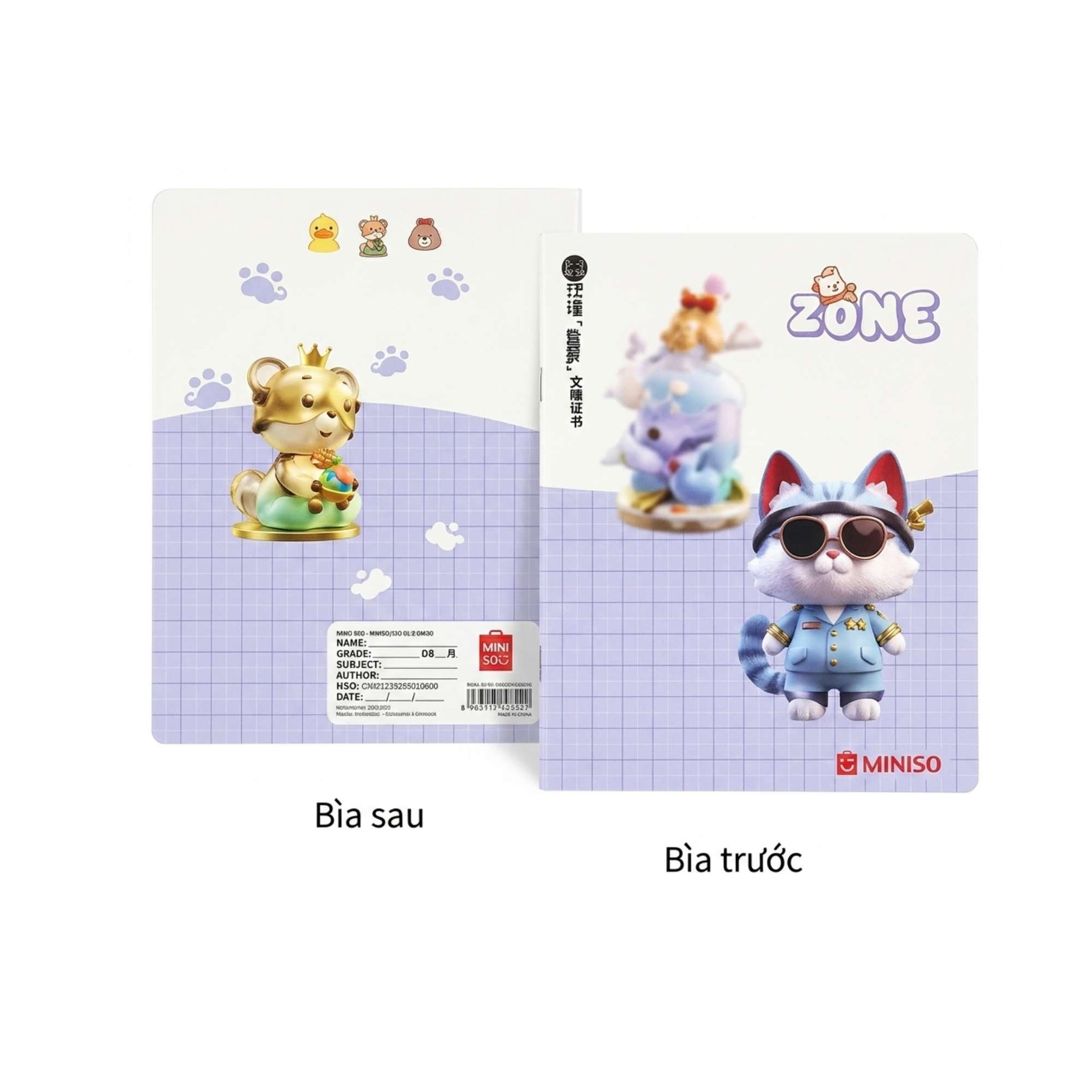 Vở 4 Ô Ly Vuông Hồng Hà Go Home 96 Trang 0334 (Lốc-5 cuốn) - Ảnh 2