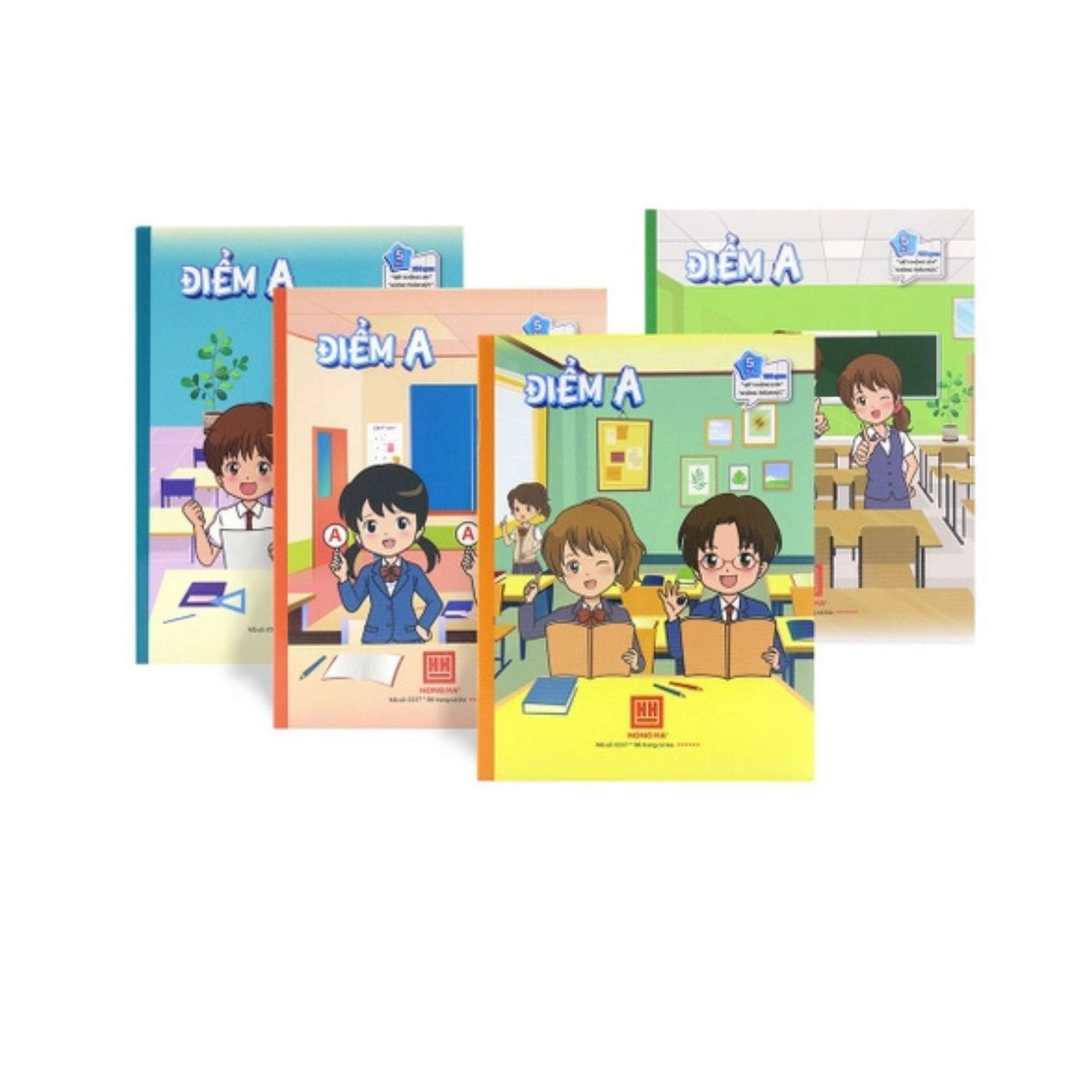Vở Class Điểm A Hồng Hà 96 Trang Ô Ly 2x2mm Giấy 100gsm