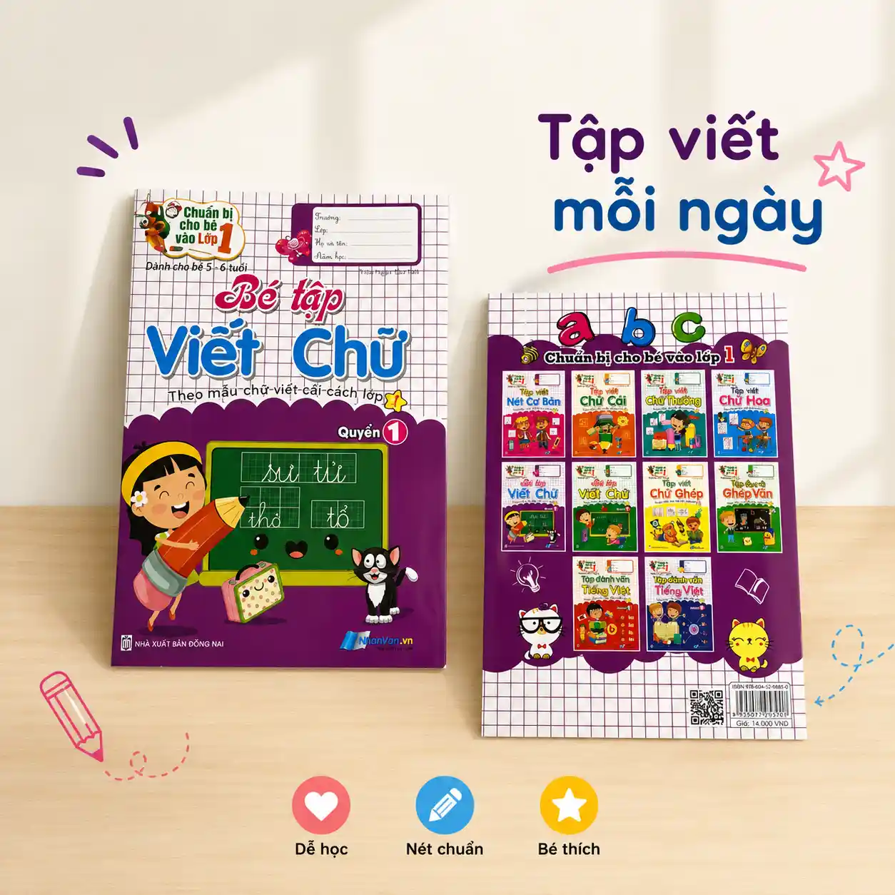 Bộ Sách Bé Tập Viết Chữ Chuẩn Bị Vào Lớp 1 - Ảnh 3