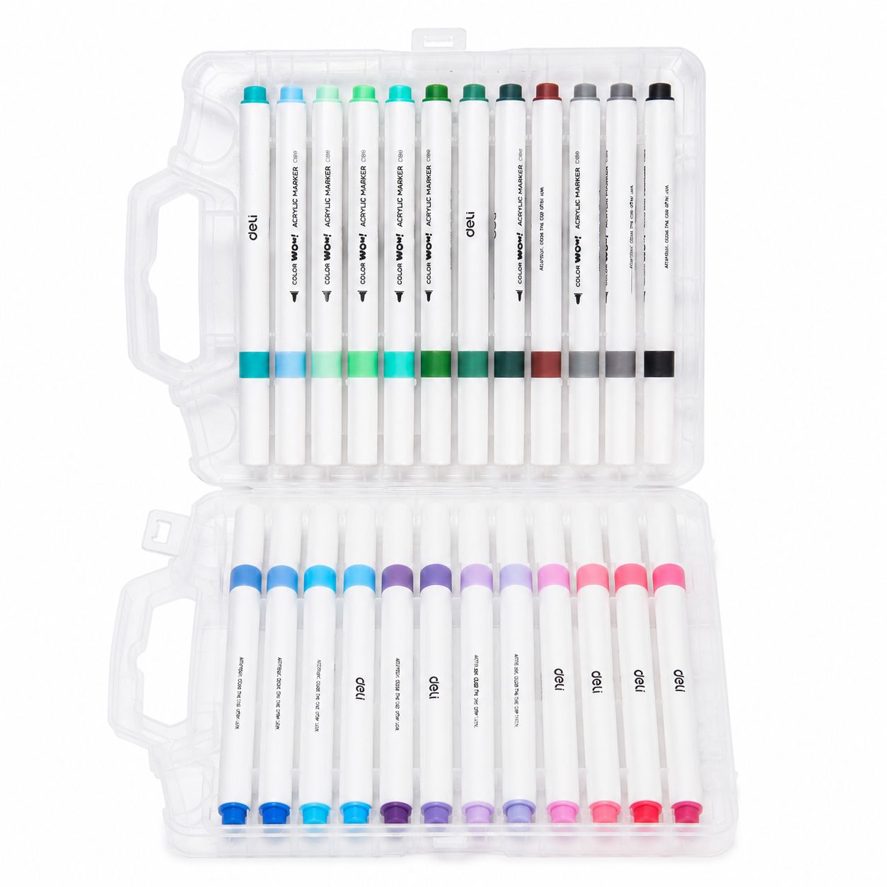 Bộ Bút Marker Acrylic Deli C189-36 Color Wow 36 Màu - Ảnh 2