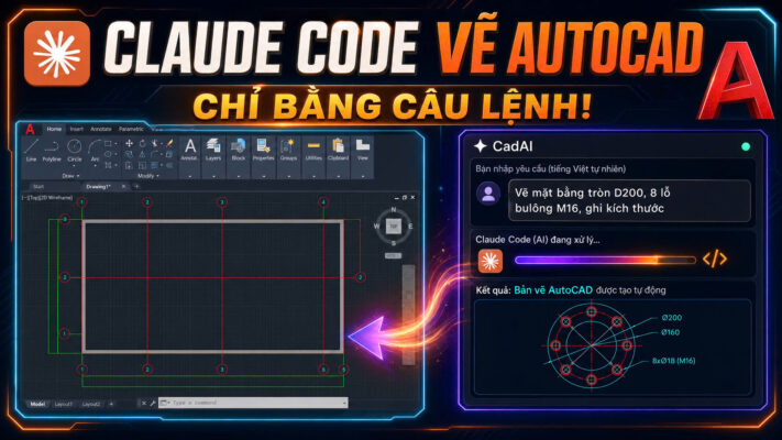 Ứng dụng AI điều khiển AutoCAD